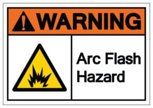 Warning Arc Flash Hazard Symbol Sign, Vector Illustration, Isola arc flash hazard