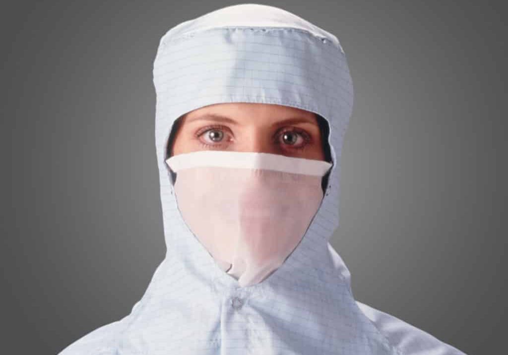 tranparent mask chemstat cleanroom fabrics