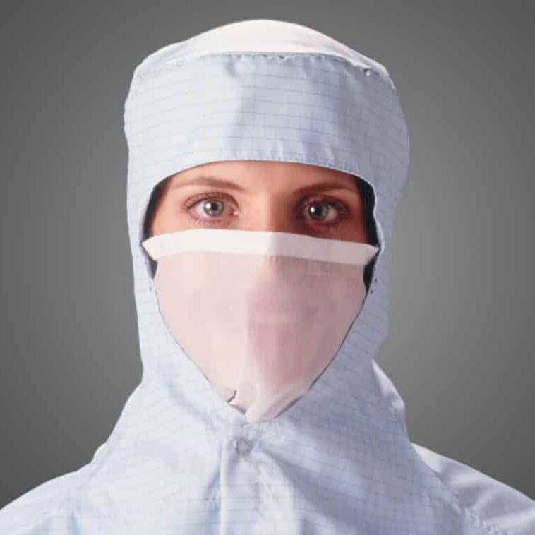 tranparent mask chemstat cleanroom fabrics